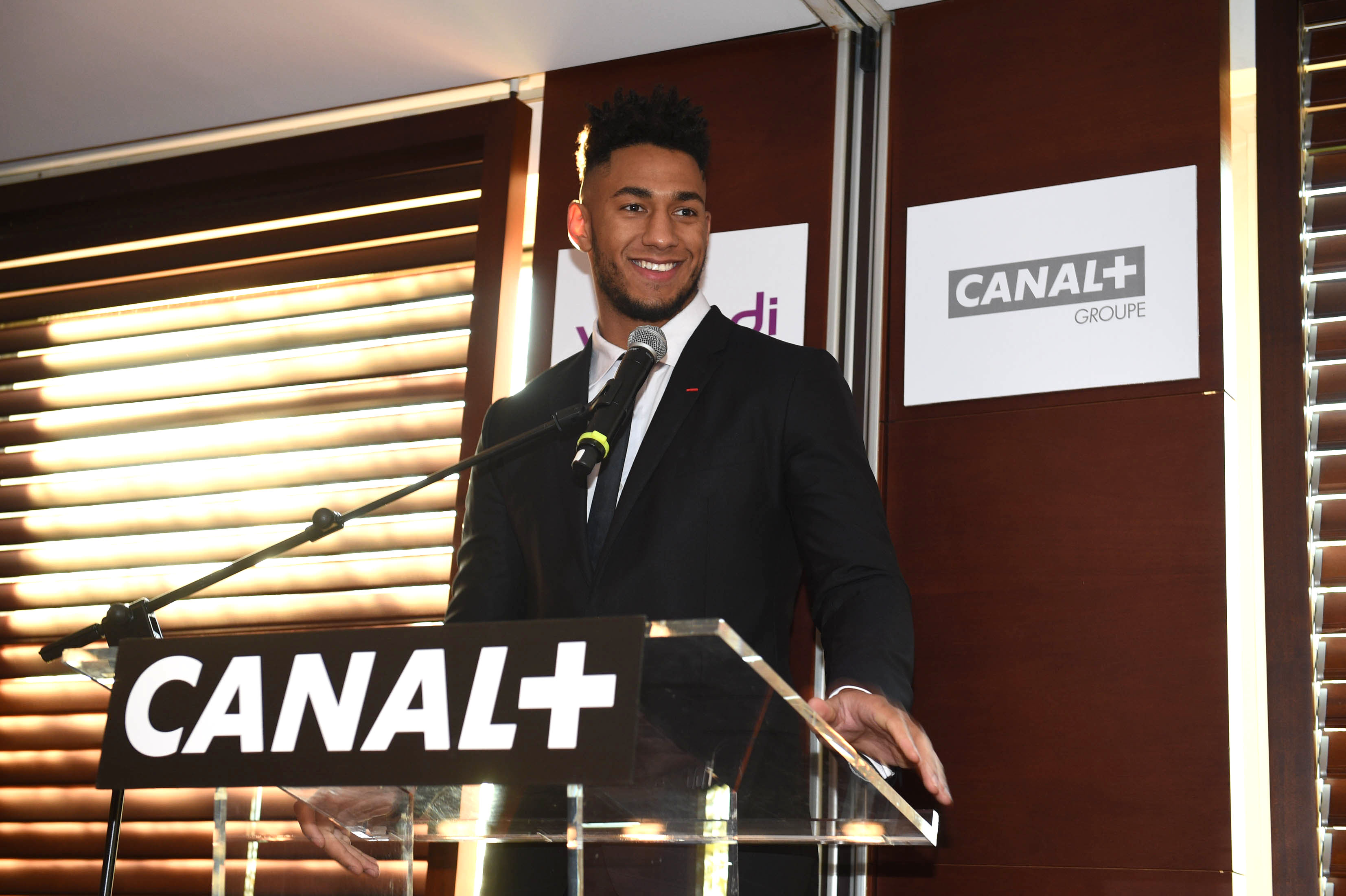 French boxer Tony Yoka enters the ring with Canal+ in his corner