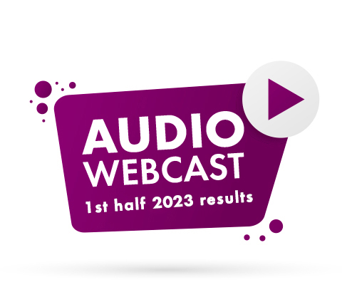 Audio webcast – 1st half 2023 results