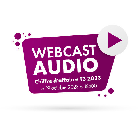 Webcast audio – Chiffre d’affaires T3 2023