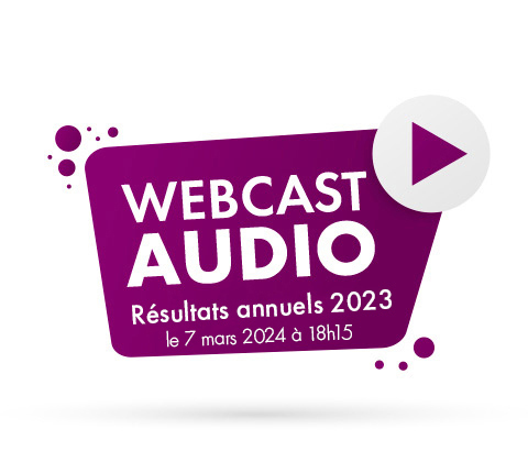 Webcast audio – Résultats annuels 2023