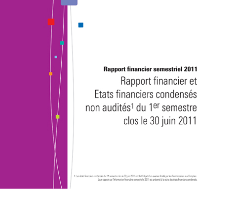 Template Rapport financier et Etats financiers condensés non audités du 1er semestre clos le 30 juin 2011