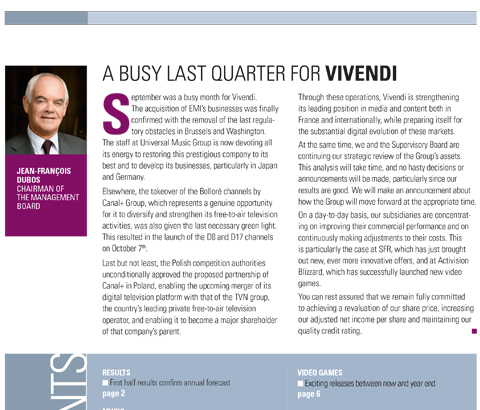 Shareholders Newsletter October 2012