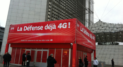 SFR launches 4G at Paris-La Défense