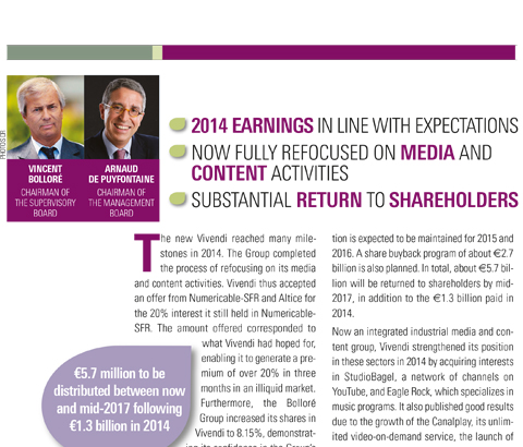 Shareholders Newsletter – March 2015