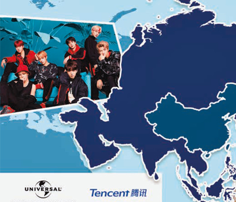 carte de la Chine - présentation aux actionnaires - UMG et Tencent