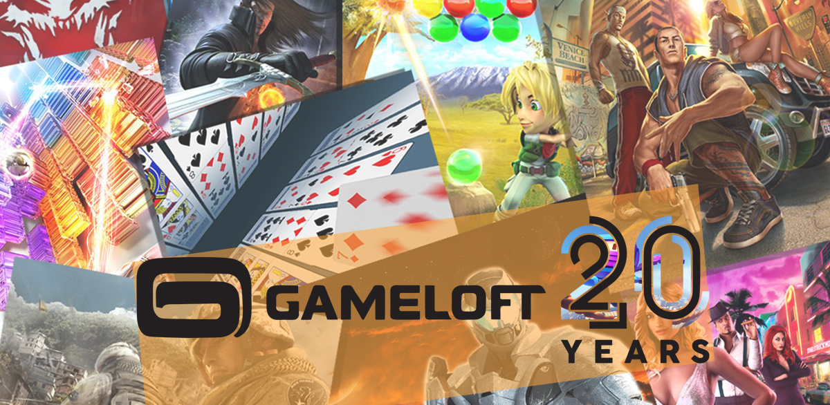 Patchwork d'images de jeux pour les 20 ans de Gameloft