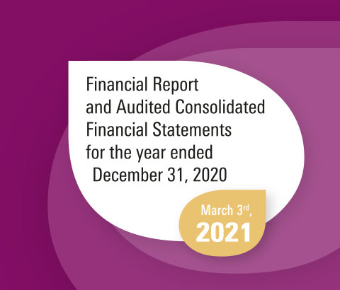 Financial Report and Audited Consolidated Financial Statements for the year ended December 31, 2020