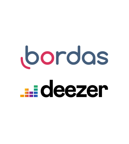 Logos Bordas et Deezer
