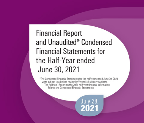 Financial Report and Unaudited Condensed Financial Statements for the Half Year ended June 30, 2021