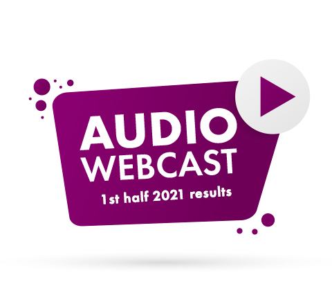 Webcast audio - Résultats premier semestre 2021