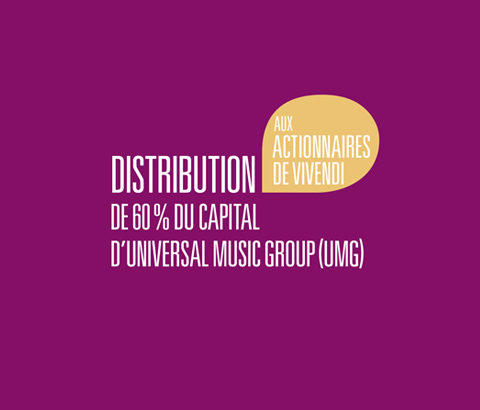 Informations sur la distribution de 60 % du capital d’UMG