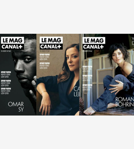 3 couvertures du mag Canal+
