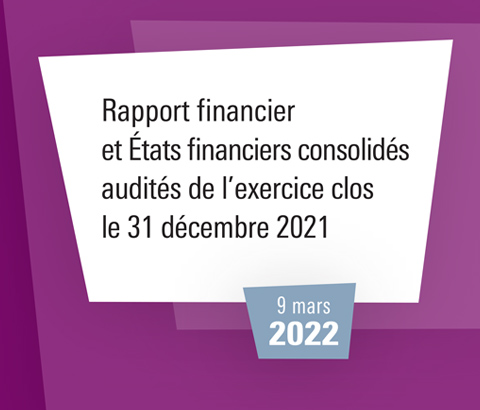 Rapport financier et États financiers consolidés audités de l’exercice clos le 31 décembre 2021